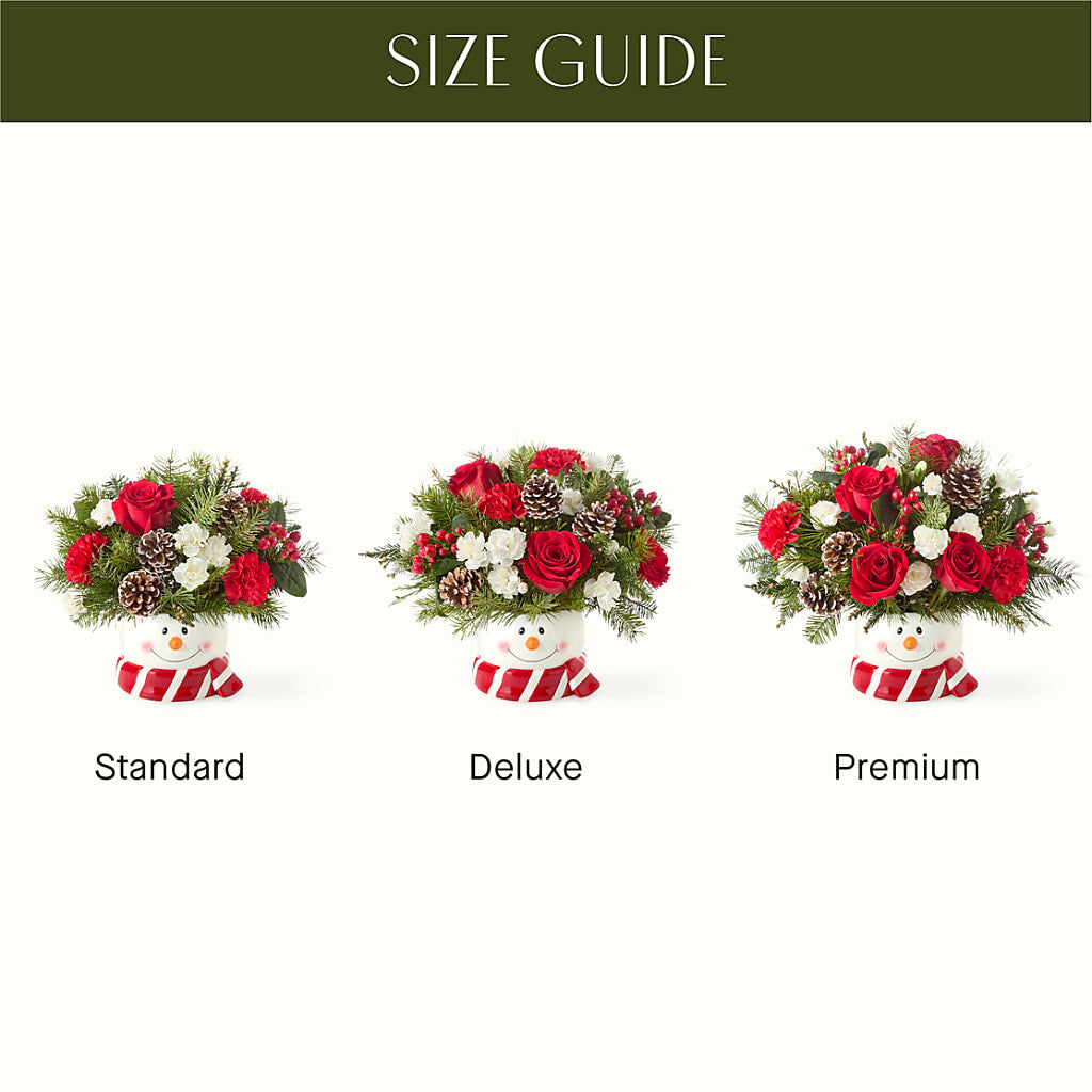 Jolly Snowman Bouquet – All Of The Good Flowers, Jackson NJ