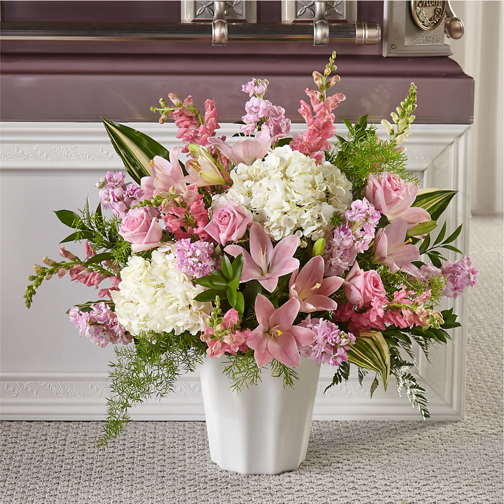 Simply Serene Floor Basket – All Of The Good Flowers, Jackson NJ