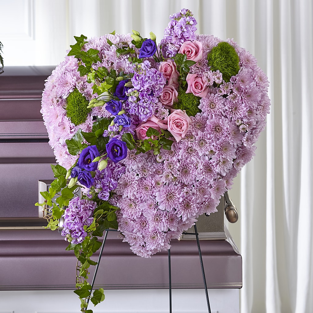 Treasured Love Standing Heart – All Of The Good Flowers, Jackson NJ