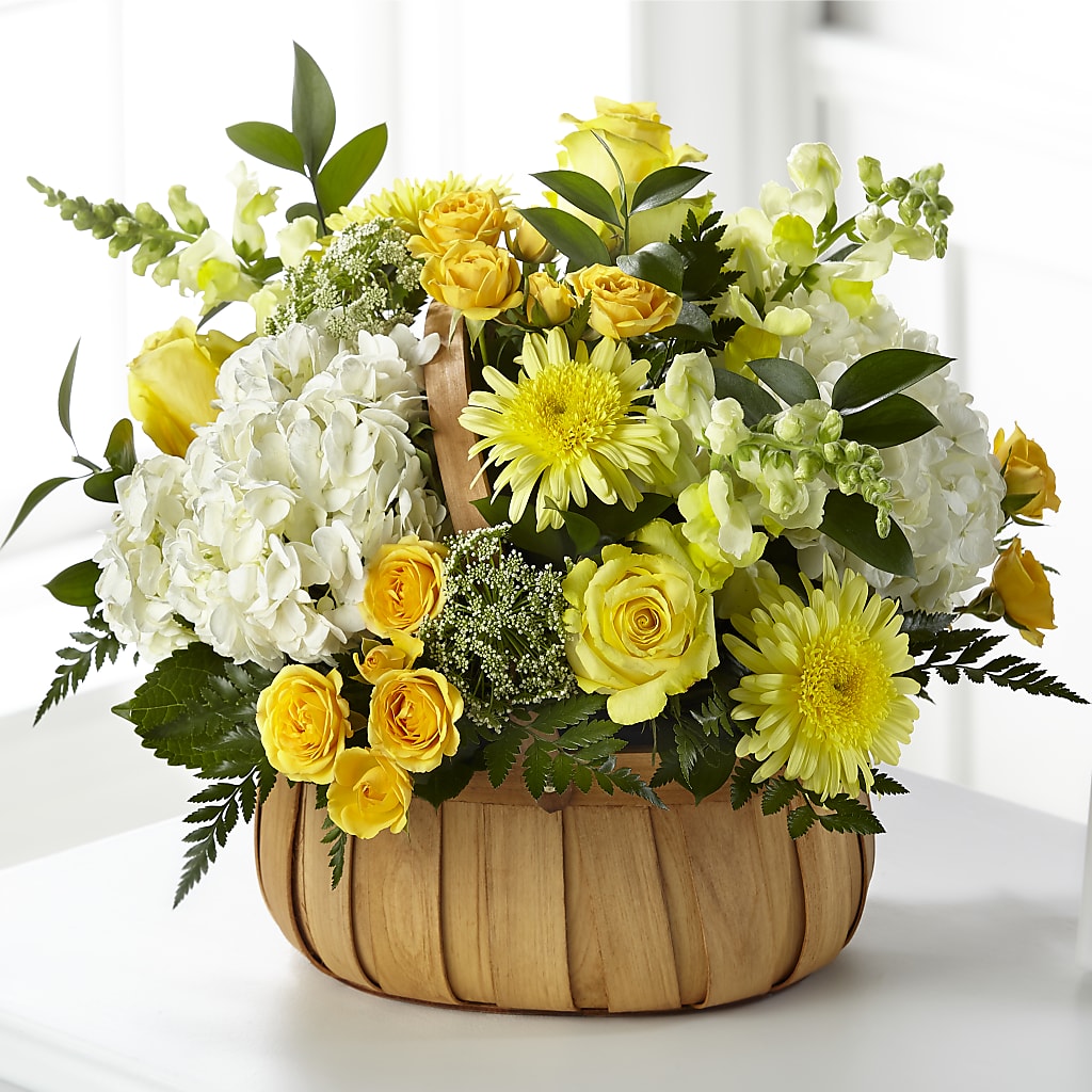 Rustic Remembrance Basket – All Of The Good Flowers, Jackson NJ