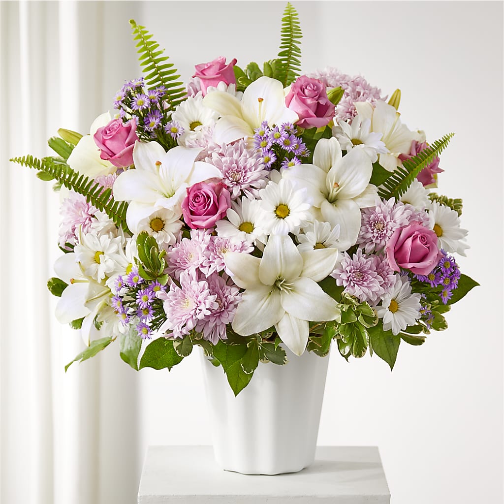Warmest Thoughts Tabletop Basket – All Of The Good Flowers, Jackson NJ