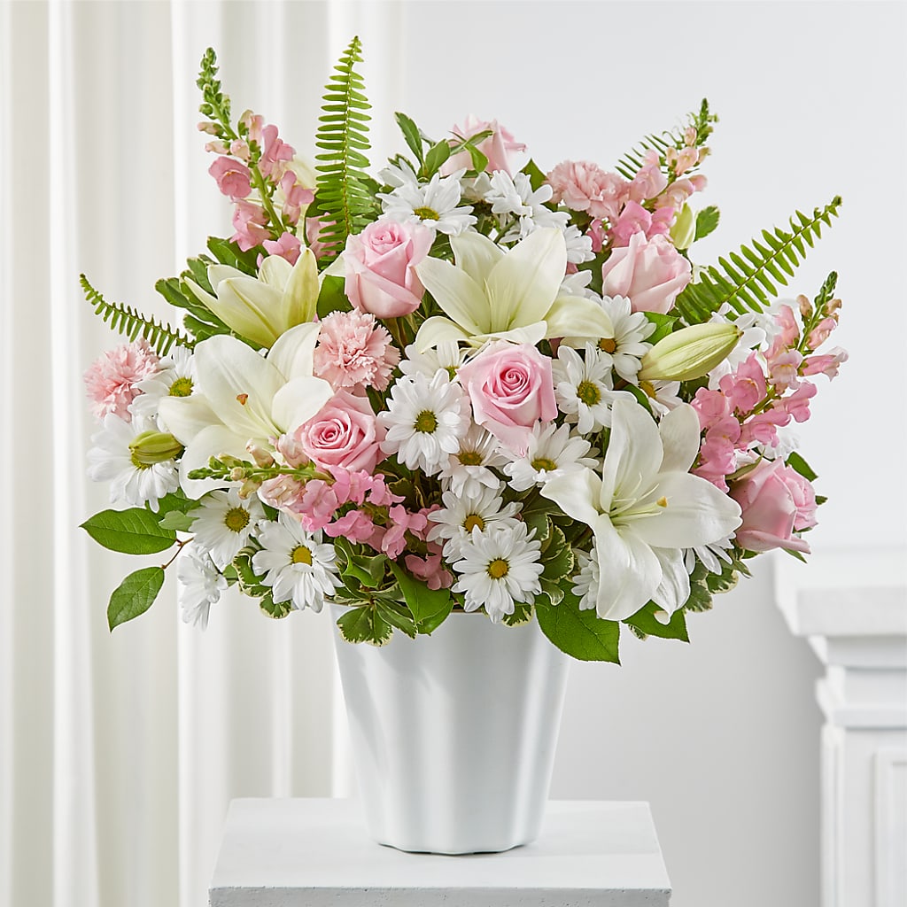 Soft Touch Tabletop Basket – All Of The Good Flowers, Jackson NJ