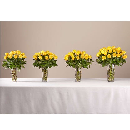 Long Stem Yellow Rose Bouquet –  All Of The Good Flowers, Jackson NJ