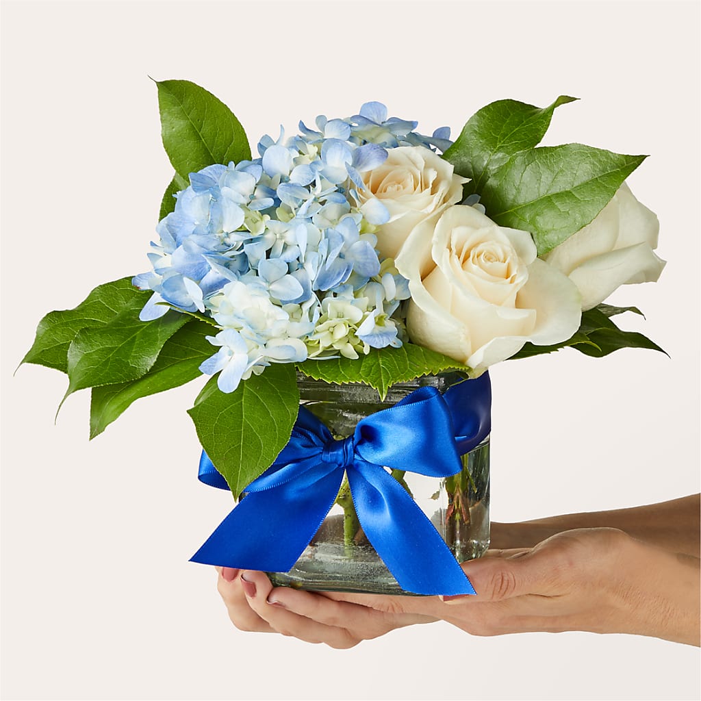 Sky Blue Delight Bouquet –  All Of The Good Flowers, Jackson NJ