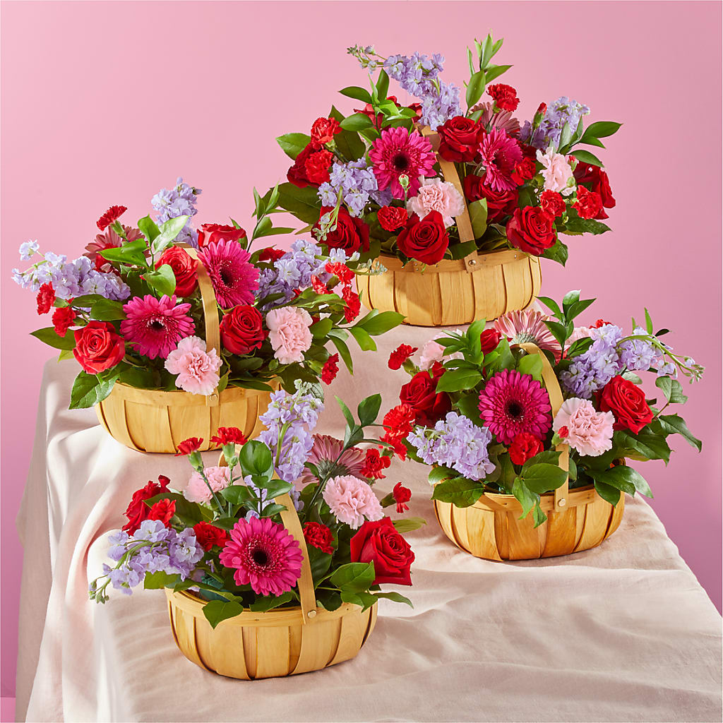 Pink Picnic Basket –  All Of The Good Flowers, Jackson NJ