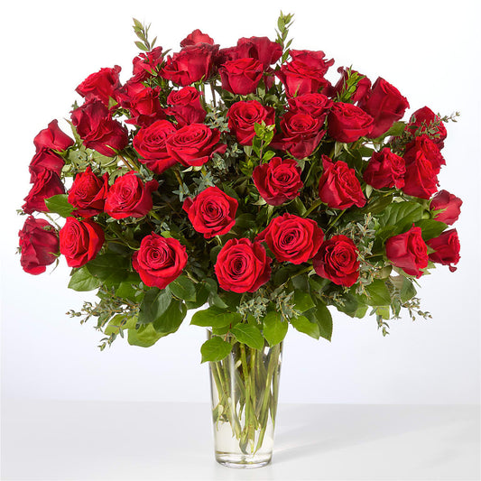 Forever Yours Fifty Stem Red Rose Bouquet –  All Of The Good Flowers, Jackson NJ